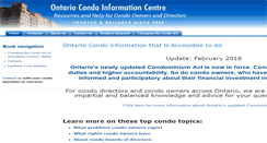 Desktop Screenshot of condoinformation.ca